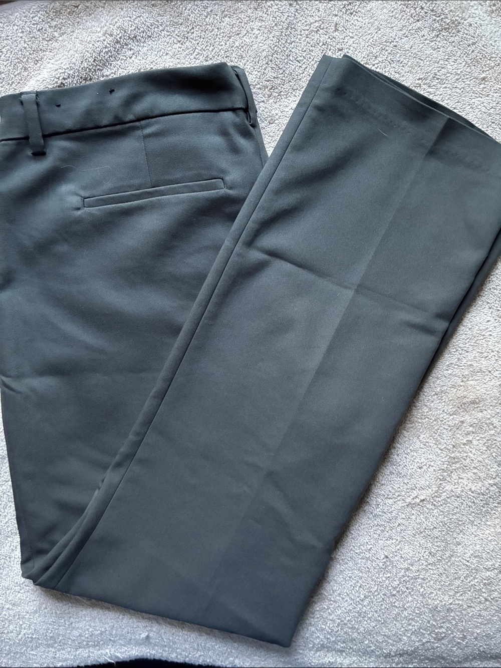 Liverpool 12/31 Women's Olive Straight-Leg Trousers